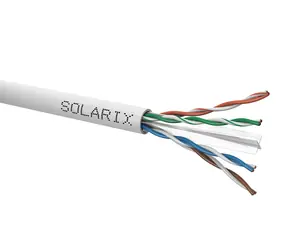 Solarix instalační kabel CAT6 305m šedá / vnitřní instalace / PVC plášť / nestíněný / box
