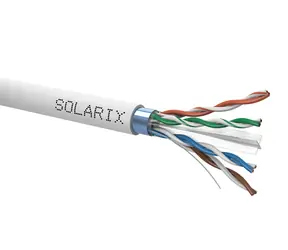 Solarix instalační kabel CAT6 FTP 500m šedá / vnitřní instalace / PVC plášť / stíněný / cívka