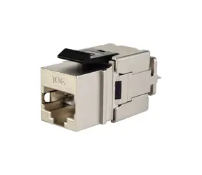 Solarix rychlozařezávací keystone CAT6A STP / konektor RJ45 / stíněný