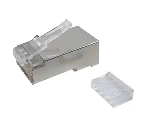 Solarix konektor RJ45 CAT6 STP pro lanko - 1ks / stíněný / skládaný