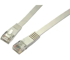 Solarix plochý UTP CAT5E 5m non-snag proof / Patch kabel / RJ45-RJ45 / šedá