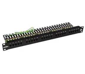 Solarix ISDN panel 25x RJ45 / 1U / černá