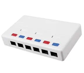 Solarix víceportový box 6x RJ45 CAT5E UTP