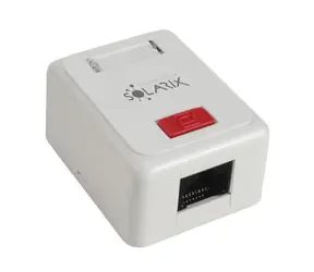 Solarix zásuvka 1x RJ45 CAT5E UTP na omítku