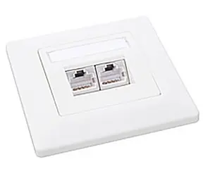 Solarix zásuvka 2x RJ45 CAT5E UTP pod omítku