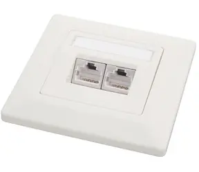 Solarix zásuvka 2x RJ45 CAT5E STP pod omítku