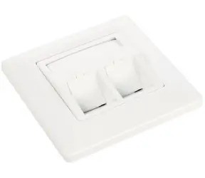 Solarix modulární zásuvka pro dva keystony pod omítku