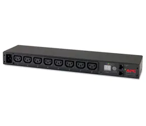 APC AP7821B / stojanová PDU s měřením / 1U / 230V / 16A / 8x IEC 320 C13 / 1x IEC-320 C20 (vstup)