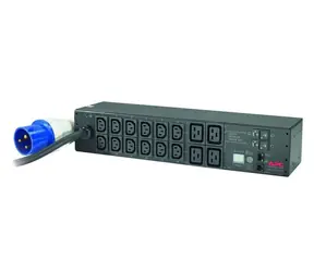 APC AP7822B / stojanová PDU s měřením / 2U / 230V / 32A / 12x IEC 320 C13 / 4x IEC-320 C19 / IEC 309 32A 2P+E (vstup)