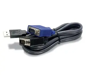 TRENDnet kvm kabel USB+D-Sub - D-Sub / pro KVM přepínač / 1.83m