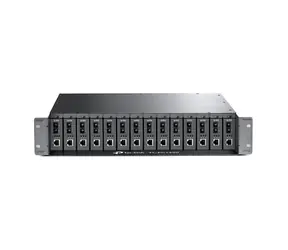 TP-Link TL-FC1420 šasi pro media konvertory / 14 slotů / 2U rack / 482 x 358 x 86 mm / chlazení