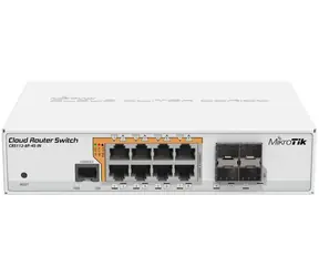 MikroTik CRS112-8P-4S-IN bílá / 8GLAN+4xSFP / RouterOS