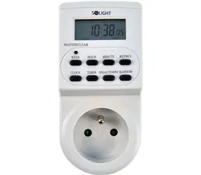 Solight DT03 časový spínač digitální / displej / 16 režimů