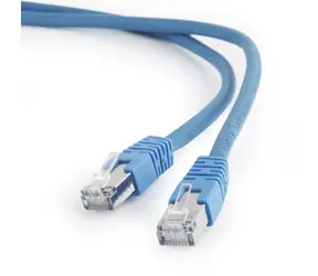 Gembird PP6A-LSZHCU-B CAT6A SFTP 1 m modrá / Patch kabel / RJ45-RJ45