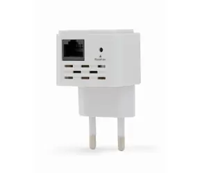Gembird WNP-RP300-03 / WiFi repeater / 300 Mbps / 1x LAN / 802.11n / bílá