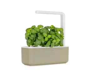 Click And Grow Smart Garden 3 béžová / Chytrý květináč / automatické zavlažování / 3x pěstovací kapsle (bazalka)