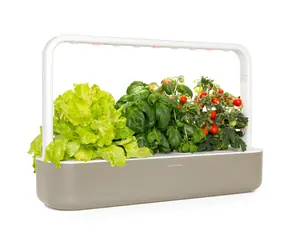 Click And Grow Smart Garden 9 béžová / Chytrý květináč / automatické zavlažování / 3x rajčátka / 3x bazalka / 3x salát