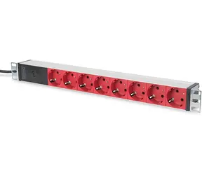 Digitus DN-95410-R 12V / hliníkové PDU / 8x Schuko / 2m / 1U / 10A
