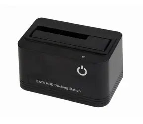 Gembird HD32-U2S-5 černá / dokovací stanice / 2.5" a 3.5" / Plug and Play / clone & backup 