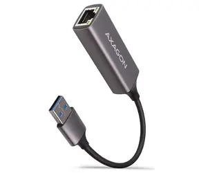AXAGON ADE-TR, USB-A 3.2 Gen 1 - Gigabit Ethernet síťová karta, auto instal, titanově šedá