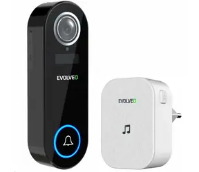 EVOLVEO Ringo DB2 / Bezdrátový videozvonek / Kamera 130° / Wi-Fi / microSD / Noční vidění / IP65