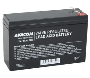 AVACOM PBAV-12V006-F2AH - Olověný akumulátor / 12 V / 6 Ah / konektory F2