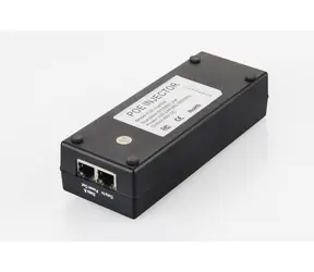 MicroConnect IEEE Gigabit PoE Injector černá / 802.3af / 15.4W 