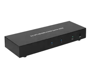 MicroConnect 2x1 4K DisplayPort & USB KVM Switch černá