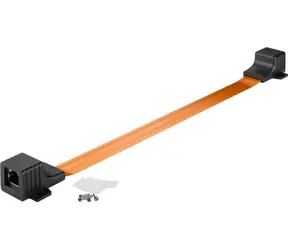 Goobay RJ45 průchodka oknem / velmi plochá (0.3mm) 8 pin F-F / 25cm 