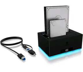 Icy Box IB-127CL-U3 HDD dokovací a kopírovací stanice / pro 2.5" & 3.5" SATA / USB 3.0