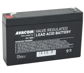 AVACOM PBAV-6V008-F2A / Baterie pro UPS / 6V / 8Ah / F2 
