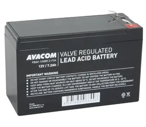AVACOM PBAV-12V0072-F2A / Baterie pro UPS / 12V / 7.2Ah / F2 