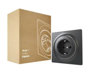 Fibaro Walli N zásuvka (Schuko) černá / 16A