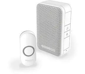 Honeywell Home DC311N bezdrátový zvonek Series 3 / 4 melodie / přenosná základna bílá / design. tlačítko
