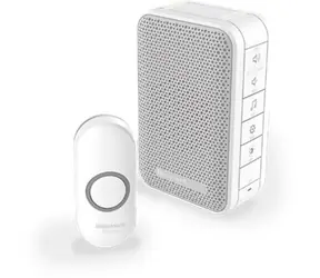 Honeywell Home DC313N bezdrátový zvonek Series 3 / 6 melodií / přenosná základna / design. tlačítko