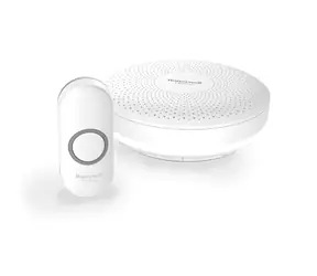 Honeywell Home DCR313N bezdrátový zvonek bílá / 150 m / 6 melodií / design. tlačítko