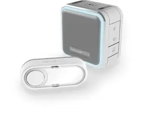Honeywell Home DC515SG bezdrátový zvonek Series 5 / 150 m / 6 melodií / přenosná základna šedá / tlačítko s jmenovkou
