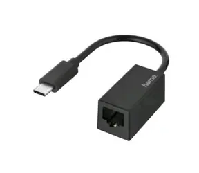 Hama 200322 USB síťový adaptér / 1000Mbps (RJ45) Fast Ethernet / USB-C 