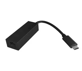 Icy Box IB-LAN100-C3 černá / USB 3.0 C síťový adaptér na RJ45