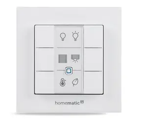 Homematic IP Nástěnný dálkový ovladač - 6 tlačítek / IP20 / 2x AAA
