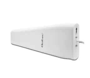 Qoltec 57032 Wi-Fi vnitřní anténa 5G LTE 3m bílá / aktivní vnitřní anténa / DUAL / 14dBi / IP67