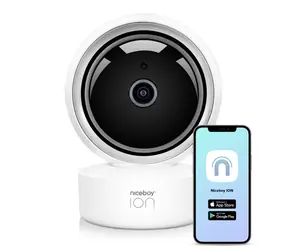 Niceboy ION Home Security Camera / Vnitřní IP kamera / 1080p / noční vidění / 355°/ WiFi / MicroSD