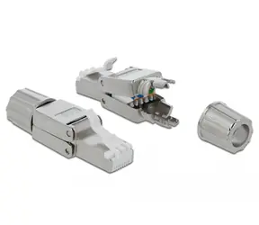 Delock RJ45 samec Cat.6 STP bez použití nástrojů / Konektor RJ 45 / stíněný