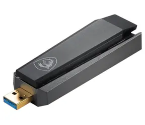 MSI WiFi USB adaptér / USB-A 3.0 / AX1800 / 2.4GHz - 574Mbps / 5GHz - 120Mbps / WPA3 / MSI FIRST / Beamforming