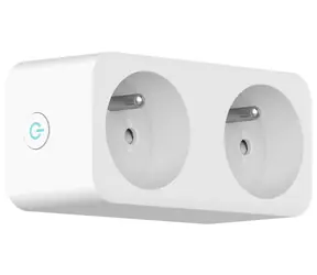 IMMAX NEO LITE SMART chytrá vnitřní 2 zásuvka (FR) / 16A / Wi-Fi / Google Assistant & Amazon Alexa & LIDL & TUYA