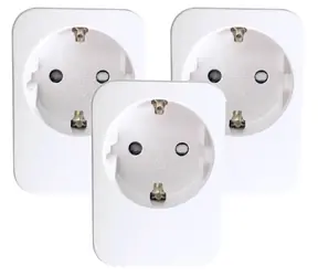 IMMAX NEO LITE SMART sada 3x chytrá vnitřní zásuvka v2 (F) / bez kolíku (typ F) / Wi-Fi / Google & Amazon Alexa & TUYA