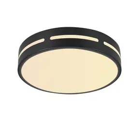 IMMAX NEO LITE PERFECTO SMART stropní svítidlo kruh 40cm 24W černá / TUYA / Wi-Fi