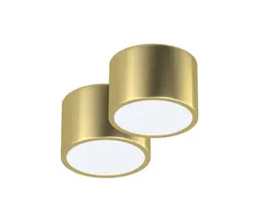 IMMAX NEO sada 2x RONDATE SMART stropní svítidlo 15cm 12W zlatá / Zigbee 3.0 + DO / TUYA