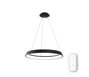 IMMAX NEO FINO SMART závěsné svítidlo 1 kruh 80cm 60W zlatá / Zigbee 3.0 & TUYA