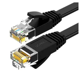 UGREEN Cat 6 UTP RJ45 Ethernet plochý kabel 2m černá
